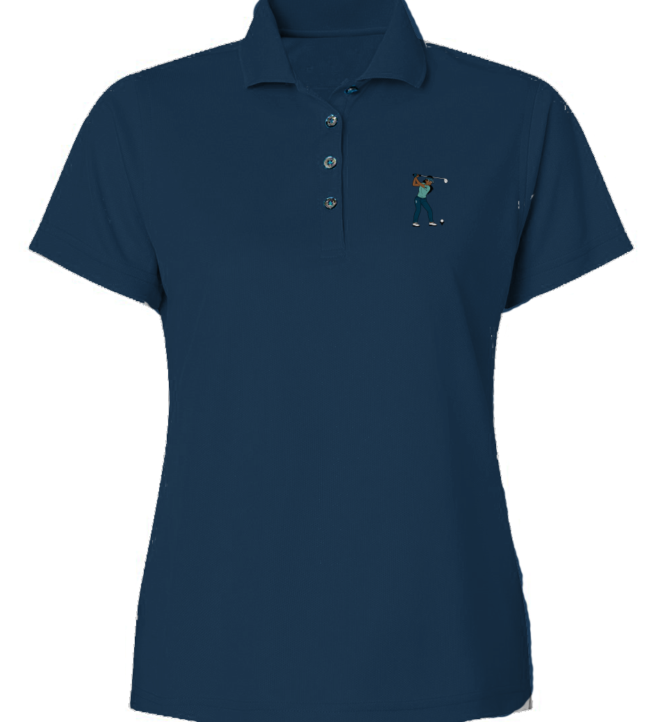 "You Golf Girl" Mini Mesh Polo
