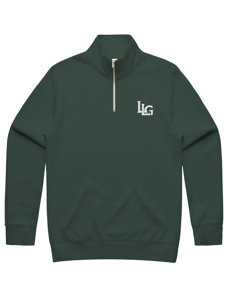 MENS STENCIL HALF ZIP