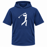 The Golfer Men's Performance Short Sleeve Hoodie